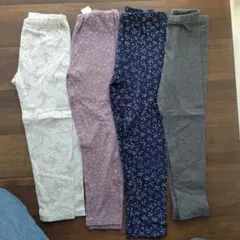 UNIQLO キッズスパッツ4点セット S