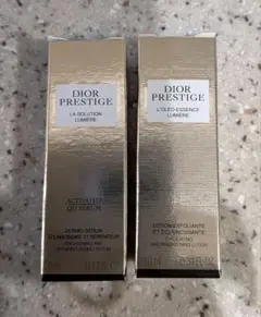 新品未使用DIORプレステージ/ルミエール美容液5ml＋化粧水10mlサンプル