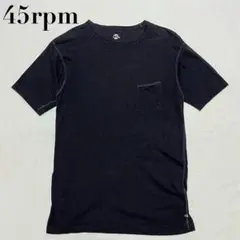 45rpm ポケット付き Tシャツ ブラックのサムネイル
