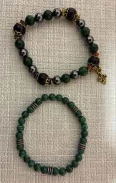 最終価格　数珠　ブレスレット　2点セット