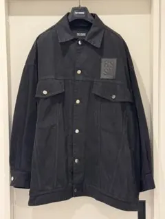 raf simons デニムジャケット ブラックデニムジャケット RAF SIMONS(ラフシモンズ) デニムジャケット 222-723 ブラック サイズ