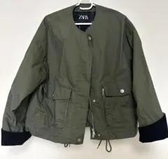 ZARA コントラストカフスジャケット ZW COLLECTION