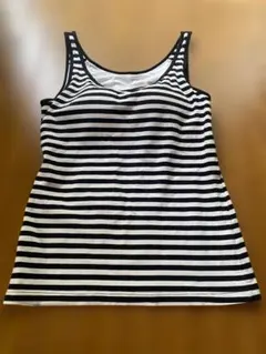 ユニクロ ブラトップボーダー白黒 S ホワイト✖️ブラックのサムネイル