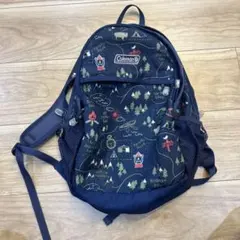 Coleman キッズ アウトドア柄リュック ネイビー