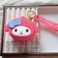 サンリオ マイメロディーコインケース｜お財布 小銭入れ｜キーホルダー 赤