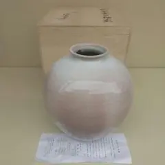 萩焼　八代　兼田佳炎　窯変白釉壺　長期保管品 2026年最新】兼田佳炎の人気アイテム - メルカリ