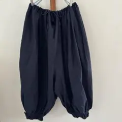会津木綿バルーンパンツ黒未使用はらっぱヤンマ産業 - メルカリ