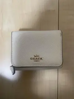 COACH ホワイト 三つ折り財布
