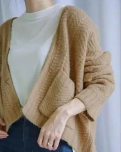 セレクトモカ ベージュ　カーディガン