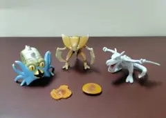 最初期モンコレ TOMY オムナイト　カブトプス　プテラ　化石付セット　希少品