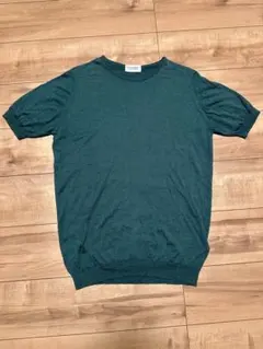 JOHN SMEDLEY ／ ウールコットン30ゲージ半袖クルーネックニットのサムネイル