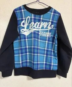 Blue Mart キッズ トレーナー 120cm チェック柄
