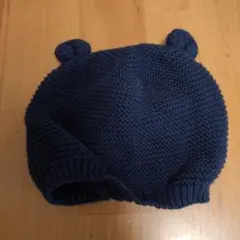 【baby GAP】ネイビー ベビー帽子 12-18ヶ月