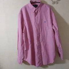 Ｒ様専用Ralph Lauren ピンク チェック シャツ　メンズ【LL相当】