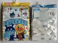 【新品】ノースリーブロンパース アンパンマン　ショルダーロンパース 70cm