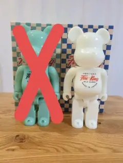 【未使用】ファイヤーキング BE@RBRICK ベアブリック 400% ホワイト ファイヤーキング/Fire-King WHITE / JADE-ITE ベアブリック/BE