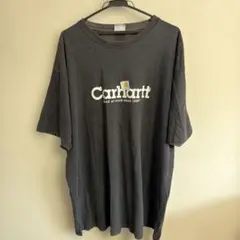 Carhartt ロゴ Tシャツ 黒 ビッグサイズ