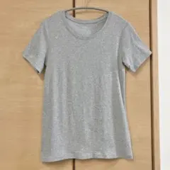 UNIQLO スーピマ コットン クルーネック Tシャツ 半袖 グレー L
