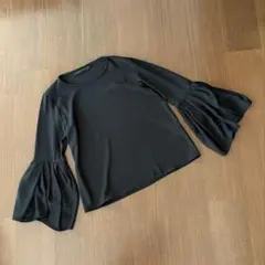 【美品】ZARA WOMAN フレア袖 ブラウス XS