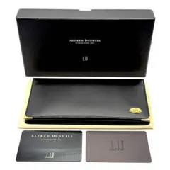 【父の日】DUNHILL オックスフォード ブラック レザー 長財布 No2のサムネイル