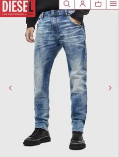 DIESEL KROOLEY Tディーゼルデニム　レギュラースリムキャロット