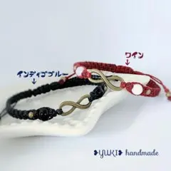 アンクレット or ブレスレット 天然石【ペアセット㉝】ハンドメイド