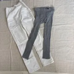 マタニティボトムス　マタニティレギンス　セット　ゴム調節可能