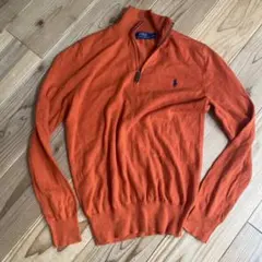 Polo Ralph Lauren ハーフジップ ニット オレンジ Sのサムネイル