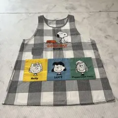PEANUTS スヌーピー チェック柄　保育士　エプロンM〜Lのサムネイル
