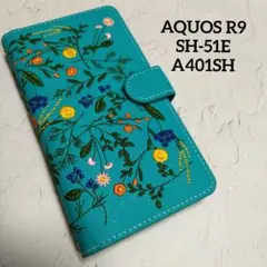 訳あり AQUOS R9 SH-51E A401SH 手帳型スマホケース 21