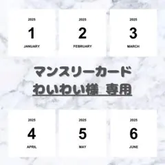 【わいわい様 専用】 ましかく マンスリーカードのサムネイル