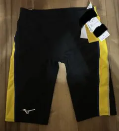 MIZUNO エクサースーツ ハーフスパッツ ブラック×イエロー XLのサムネイル