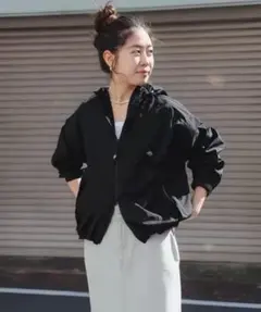 美品　ダントンナイロンジャケットブラックM