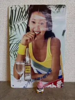 が*ん様 d9ブリキ看板 20×30 アメリカンレトロ 雑貨 セクシー美女 メタ