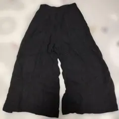 イエナ IENA 黒 ワイドパンツ ゴムウエスト