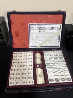 麻雀セット 伝統的デザイン 金色ケース付き - メルカリ