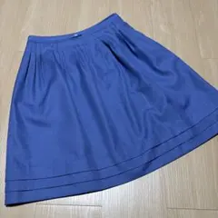 NETTO di MAMMINA 青色 フレアスカート ひざ丈　サイズ38のサムネイル