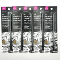 新品5本セットダイソー URGLAM スリムスケッチ アイブロウペンシル 01