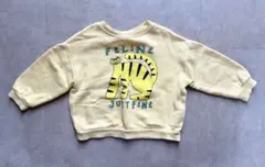 ZARA ザラ トラプリントトレーナー イエロー 80