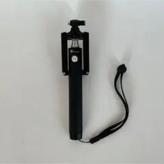 黒の自撮り棒 伸縮可能
