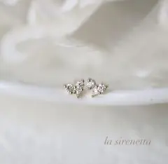 heart twinkle zirconia pierce