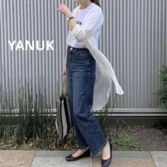 美品⭐️ヤヌーク Lilith リリス 美脚ストレートデニム インディゴ 24