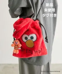 イアパピヨネ セサミストリート 2wayショルダーバッグ　エルモ