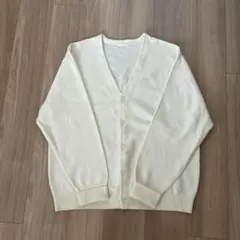 GU ジーユー　シンプル Vネック カーディガン アイボリー Lサイズ