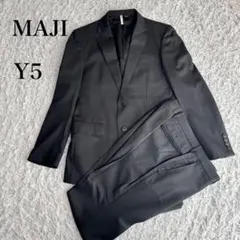 マジ　AOKI ツーピース　スーツ上下　セットアップ　Y5 ブラックストライプのサムネイル