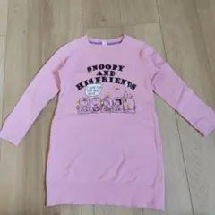 スヌーピー　ワンピース　120　トレーナー　ユニクロ