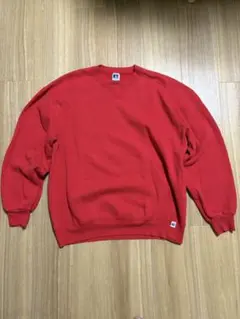 80~90s ラッセルアスレチック　無地　スウェット　レッド　XL相当