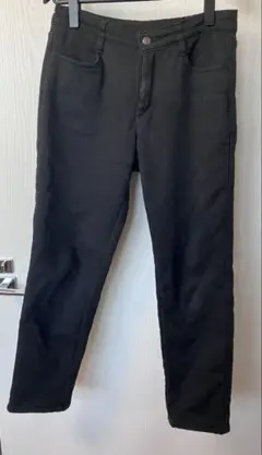 フォロー割有！リブインコンフォート裏ボアパンツ黒