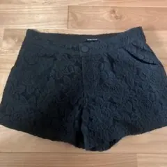 one way ブラック レース ショートパンツ
