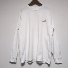 Carhartt 長袖カットソー ホワイト Lサイズ